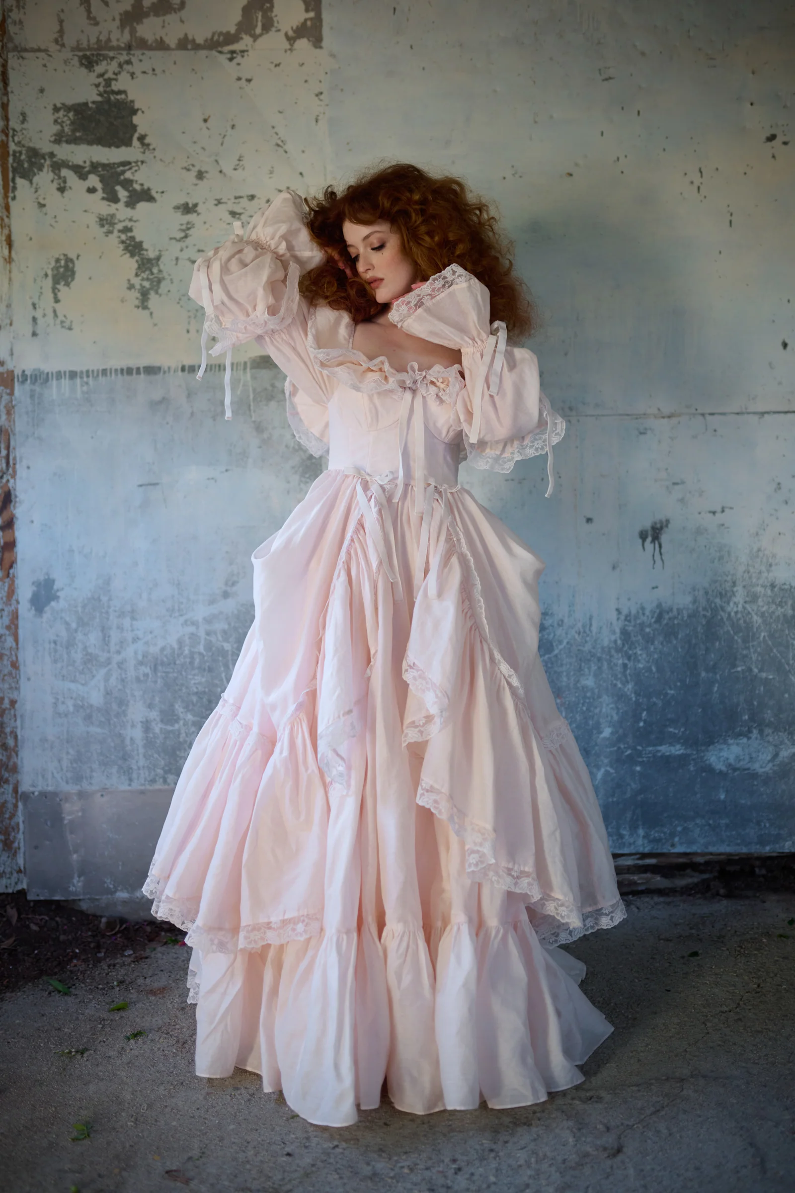 The Blush Silk Organdy Waltz Gown - Image 3