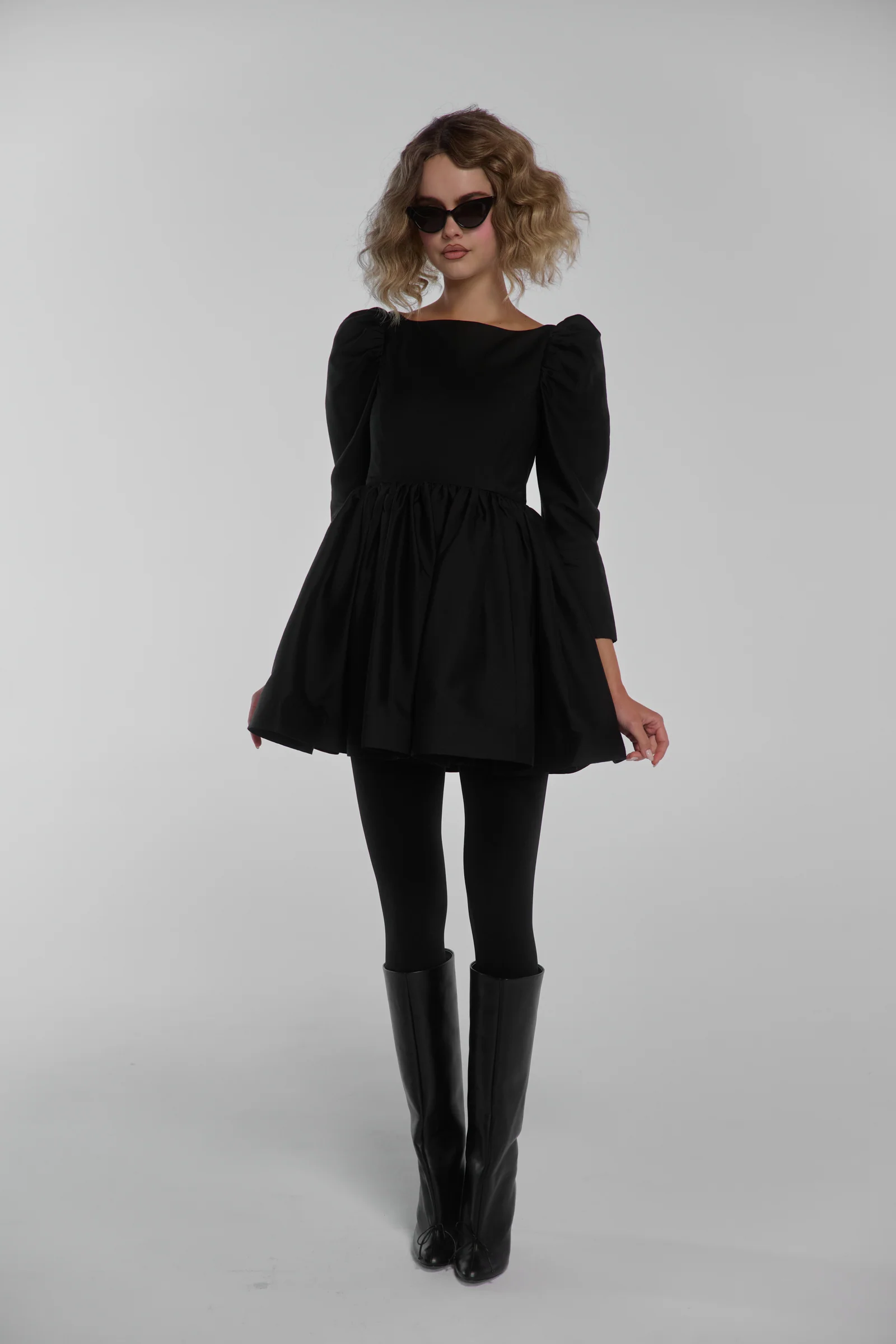 Silk Wool Party Dress