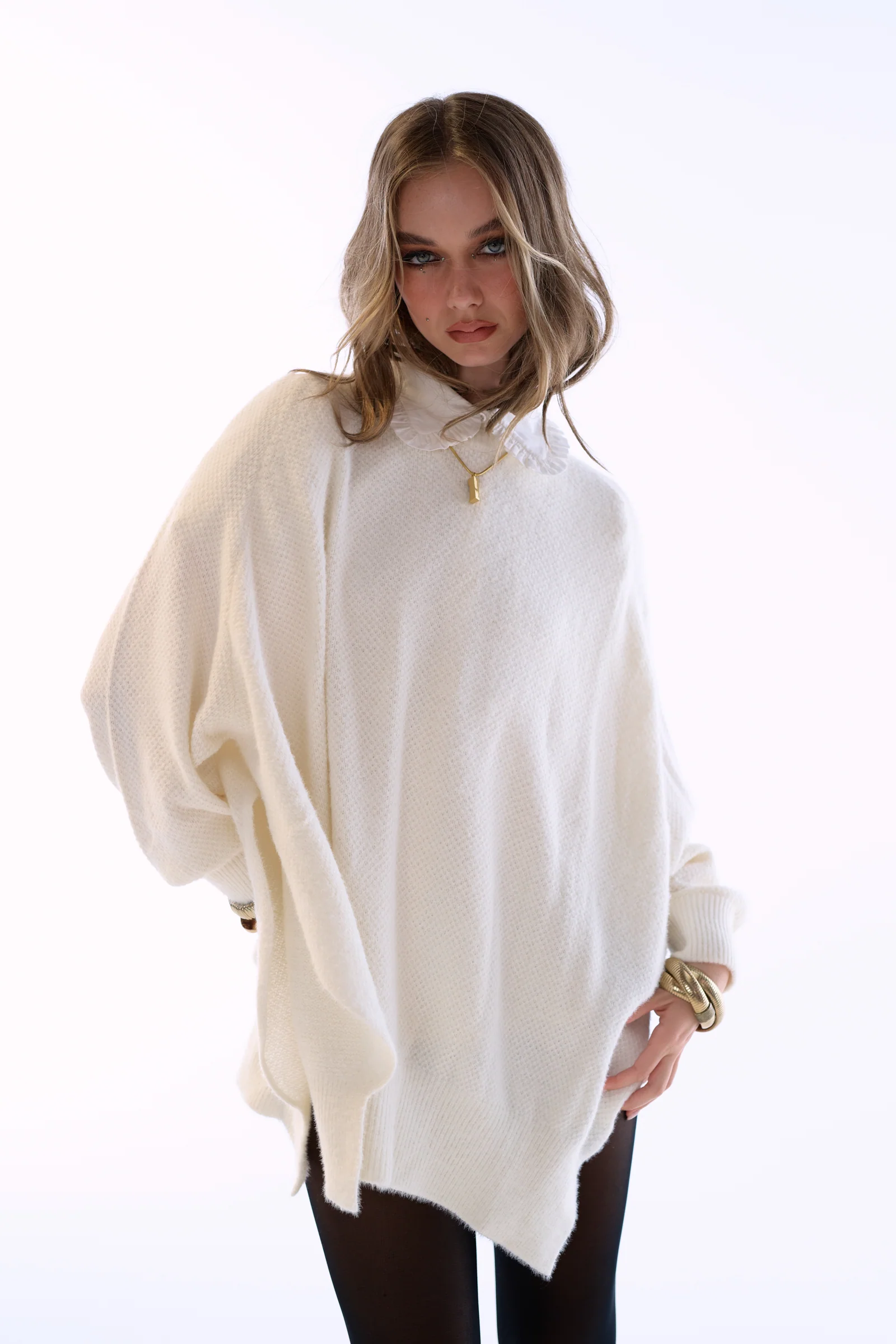 The Ivory Ballet Fuzz Sweater - Image 2